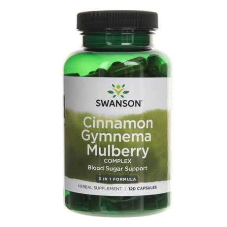 Swanson Cinnamon, Gymnema, Mulberry Complex - 120 Capsules