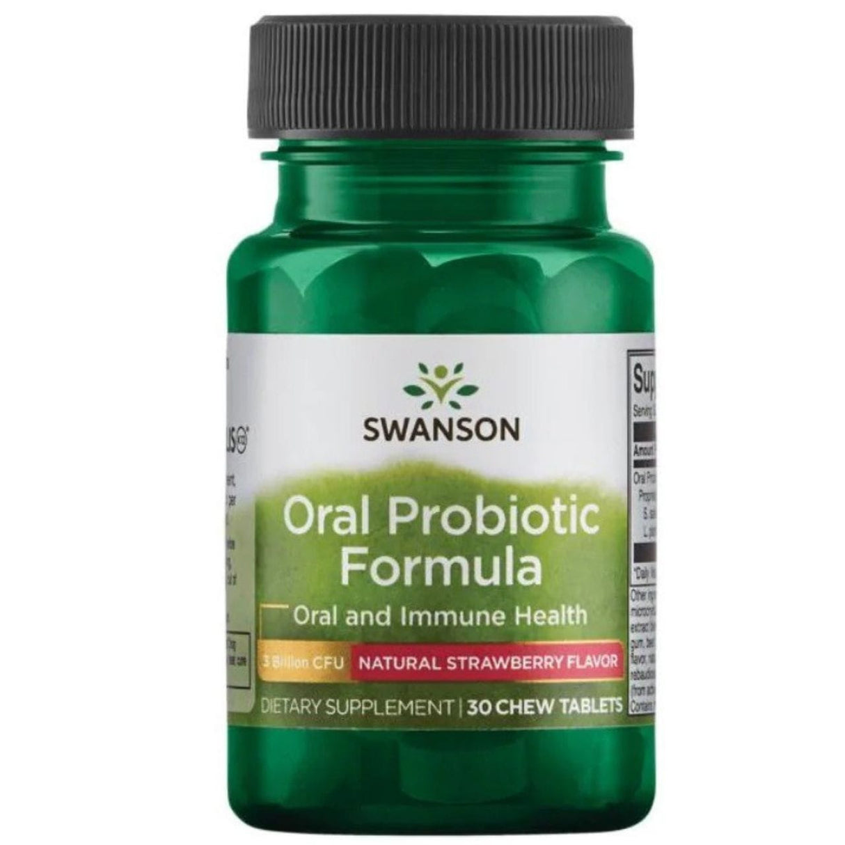 Swanson Oral Probiotic Formula, Strawberry - 30 Lozenges