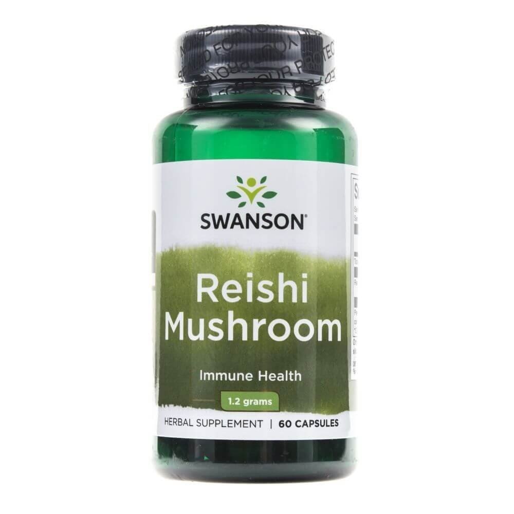 Swanson Reishi Mushroom 600 mg - 60 Capsules