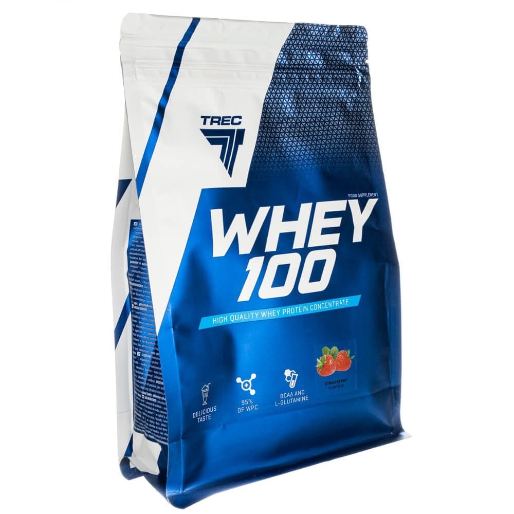 Trec Whey 100 Protein Concentrate, Strawberry - 700 g