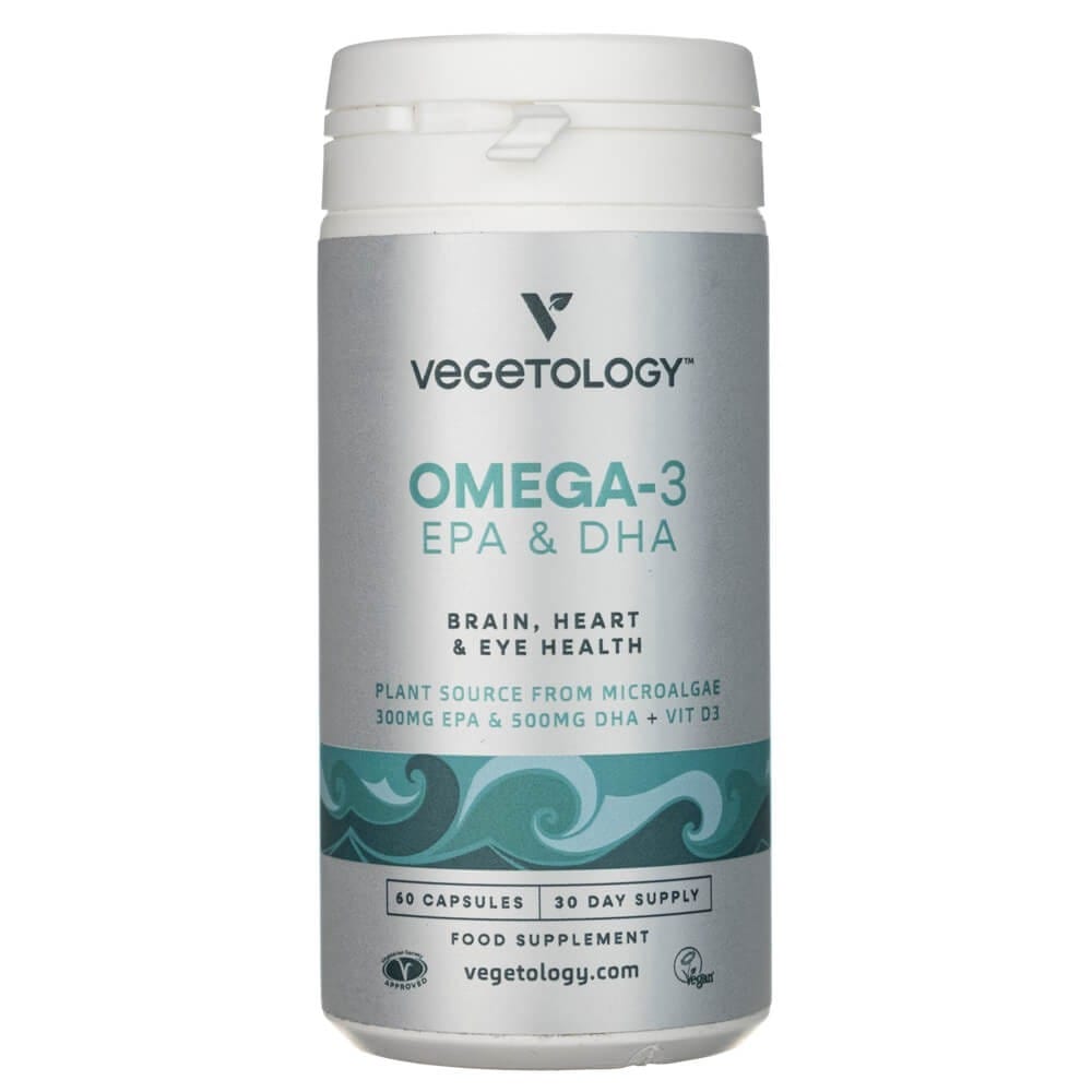 Vegetology Omega 3 EPA & DHA + Vitamin D3 - 60 Capsules