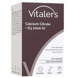 Vitaler's Calcium Citrate 1200 mg + Vitamin D3 2000 IU - 60 Capsules