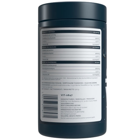 Vitaler's Sport Micronized Creatine Monohydrate 5000 mg - 500 g