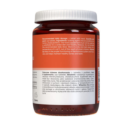 Vitaler's Vitamin D3 4000 IU - 240 Tablets