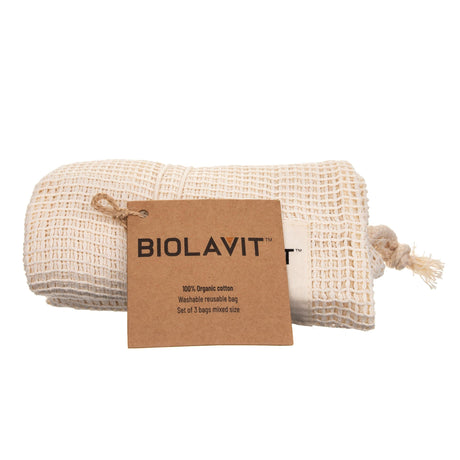 Biolavit Zero Waste Shopping Bag set - 3 pieces