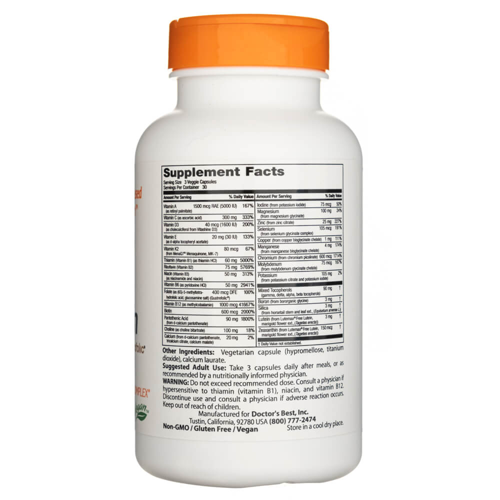Doctor's Best Multivitamin mit Vitashine D3 90 Kapseln – Medpak