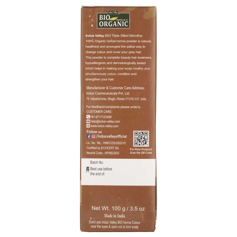 Indus Valley Henna Hair Colour Light Brown - 100 g