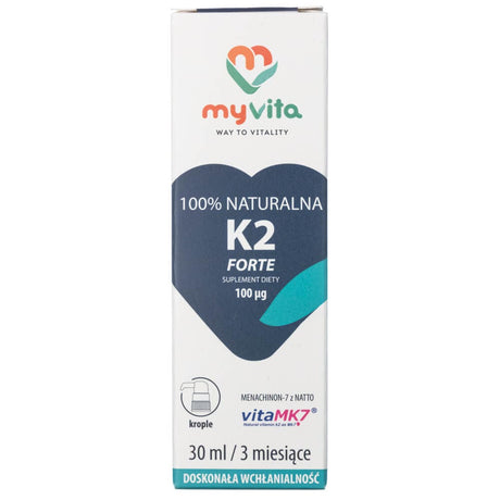 MyVita Natural Vitamin K2 Forte 100 mcg - 30 ml