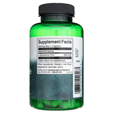 Swanson L-Glutamine 500 mg - 100 Capsules